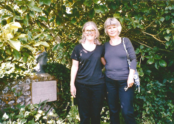 With sister at tomb Virginia Wolf